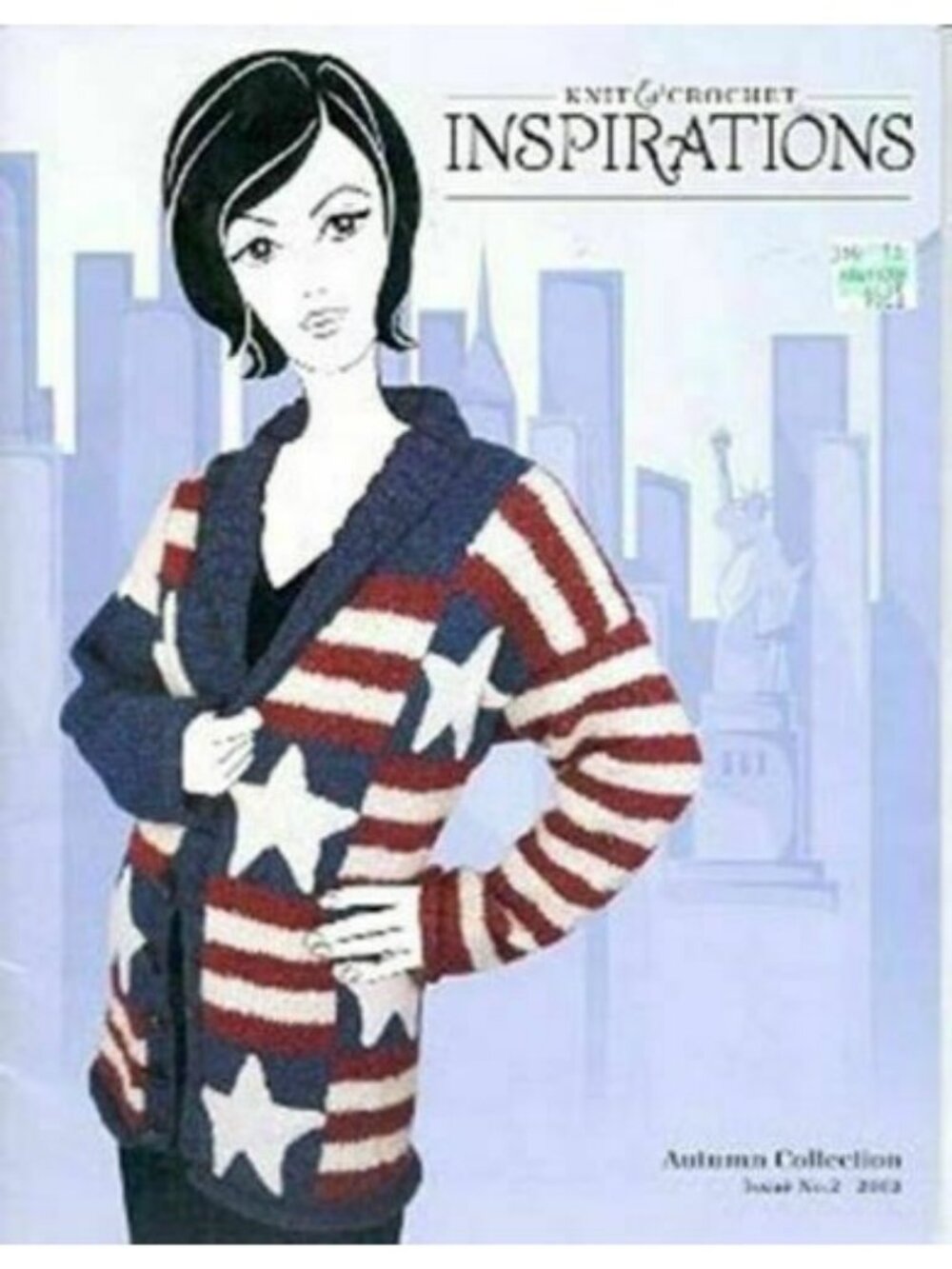 Vintage CROCHET KNIT BOOK Inspirations Autumn Collection 2 Clothing Lion Brand